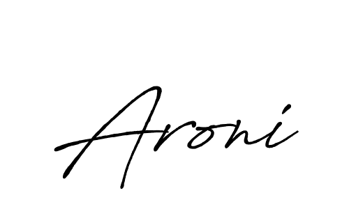 The best way (Antro_Vectra_Bolder) to make a short signature is to pick only two or three words in your name. The name Aroni include a total of six letters. For converting this name. Aroni signature style 7 images and pictures png