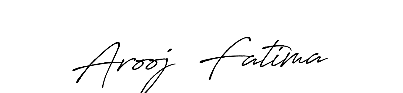 The best way (Antro_Vectra_Bolder) to make a short signature is to pick only two or three words in your name. The name Arooj  Fatima include a total of six letters. For converting this name. Arooj  Fatima signature style 7 images and pictures png