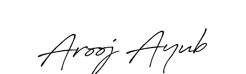 Similarly Antro_Vectra_Bolder is the best handwritten signature design. Signature creator online .You can use it as an online autograph creator for name Arooj Ayub. Arooj Ayub signature style 7 images and pictures png