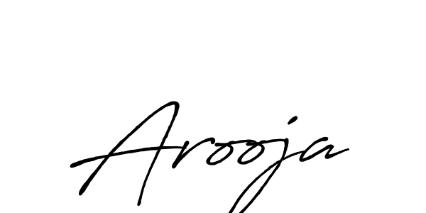 How to make Arooja signature? Antro_Vectra_Bolder is a professional autograph style. Create handwritten signature for Arooja name. Arooja signature style 7 images and pictures png