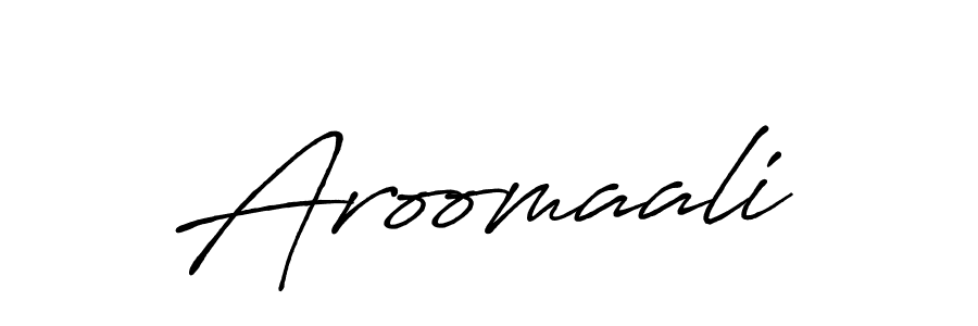 Design your own signature with our free online signature maker. With this signature software, you can create a handwritten (Antro_Vectra_Bolder) signature for name Aroomaali. Aroomaali signature style 7 images and pictures png