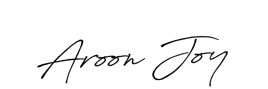 Use a signature maker to create a handwritten signature online. With this signature software, you can design (Antro_Vectra_Bolder) your own signature for name Aroon Joy. Aroon Joy signature style 7 images and pictures png