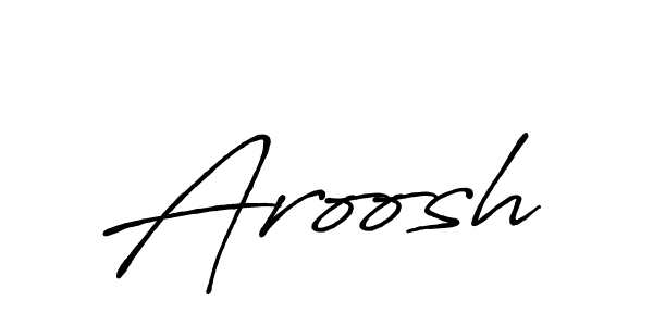 Best and Professional Signature Style for Aroosh. Antro_Vectra_Bolder Best Signature Style Collection. Aroosh signature style 7 images and pictures png