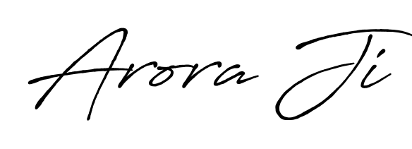 A stylish, flowing autograph style designed for name Arora Ji using Antro_Vectra_Bolder typography. Perfect for digital creative projects. Arora Ji signature style 7 images and pictures png