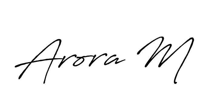 Here are the top 10 professional signature styles for the name Arora M. These are the best autograph styles you can use for your name. Arora M signature style 7 images and pictures png