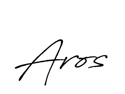 Design your own signature with our free online signature maker. With this signature software, you can create a handwritten (Antro_Vectra_Bolder) signature for name Aros. Aros signature style 7 images and pictures png