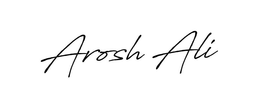 Also You can easily find your signature by using the search form. We will create Arosh Ali name handwritten signature images for you free of cost using Antro_Vectra_Bolder sign style. Arosh Ali signature style 7 images and pictures png