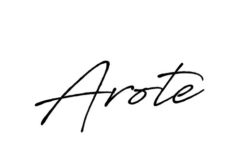 Arote stylish signature style. Best Handwritten Sign (Antro_Vectra_Bolder) for my name. Handwritten Signature Collection Ideas for my name Arote. Arote signature style 7 images and pictures png