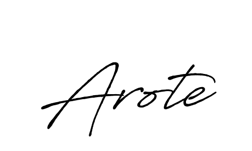 Arote stylish signature style. Best Handwritten Sign (Antro_Vectra_Bolder) for my name. Handwritten Signature Collection Ideas for my name Arote. Arote signature style 7 images and pictures png