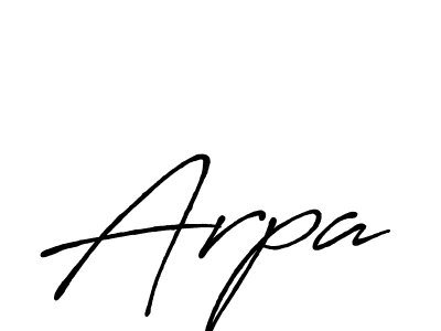 Arpa stylish signature style. Best Handwritten Sign (Antro_Vectra_Bolder) for my name. Handwritten Signature Collection Ideas for my name Arpa. Arpa signature style 7 images and pictures png