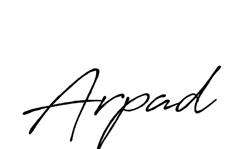 Make a beautiful signature design for name Arpad. With this signature (Antro_Vectra_Bolder) style, you can create a handwritten signature for free. Arpad signature style 7 images and pictures png