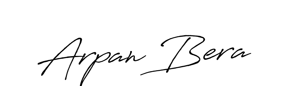 Make a beautiful signature design for name Arpan Bera. With this signature (Antro_Vectra_Bolder) style, you can create a handwritten signature for free. Arpan Bera signature style 7 images and pictures png