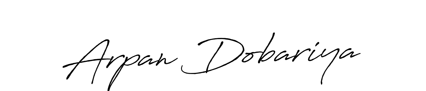 It looks lik you need a new signature style for name Arpan Dobariya. Design unique handwritten (Antro_Vectra_Bolder) signature with our free signature maker in just a few clicks. Arpan Dobariya signature style 7 images and pictures png