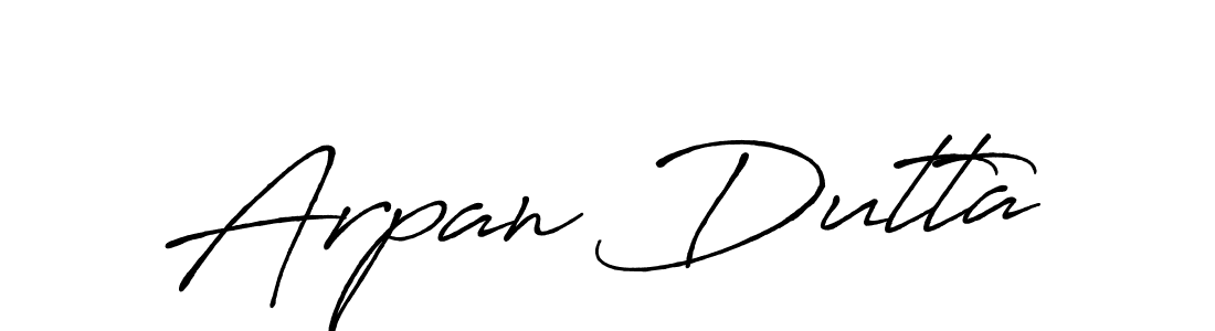Make a beautiful signature design for name Arpan Dutta. With this signature (Antro_Vectra_Bolder) style, you can create a handwritten signature for free. Arpan Dutta signature style 7 images and pictures png