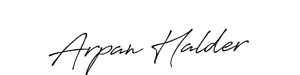 Design your own signature with our free online signature maker. With this signature software, you can create a handwritten (Antro_Vectra_Bolder) signature for name Arpan Halder. Arpan Halder signature style 7 images and pictures png
