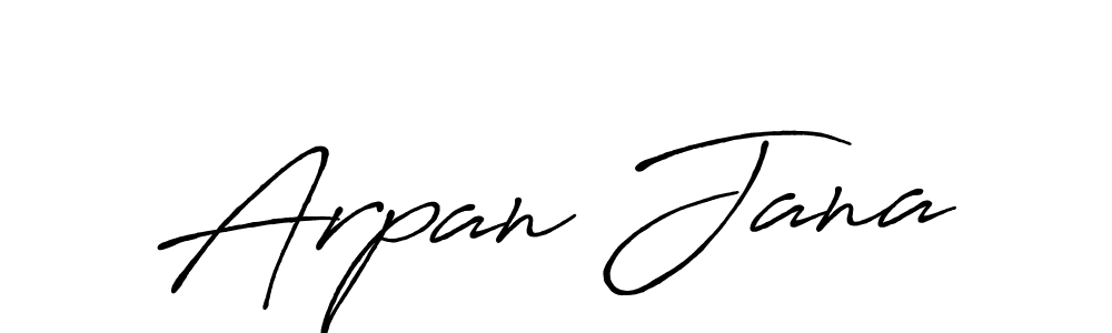 Create a beautiful signature design for name Arpan Jana. With this signature (Antro_Vectra_Bolder) fonts, you can make a handwritten signature for free. Arpan Jana signature style 7 images and pictures png