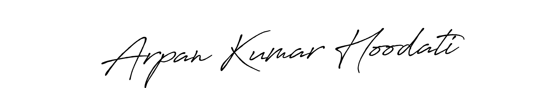 Make a short Arpan Kumar Hoodati signature style. Manage your documents anywhere anytime using Antro_Vectra_Bolder. Create and add eSignatures, submit forms, share and send files easily. Arpan Kumar Hoodati signature style 7 images and pictures png