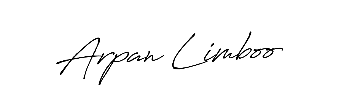 How to make Arpan Limboo signature? Antro_Vectra_Bolder is a professional autograph style. Create handwritten signature for Arpan Limboo name. Arpan Limboo signature style 7 images and pictures png