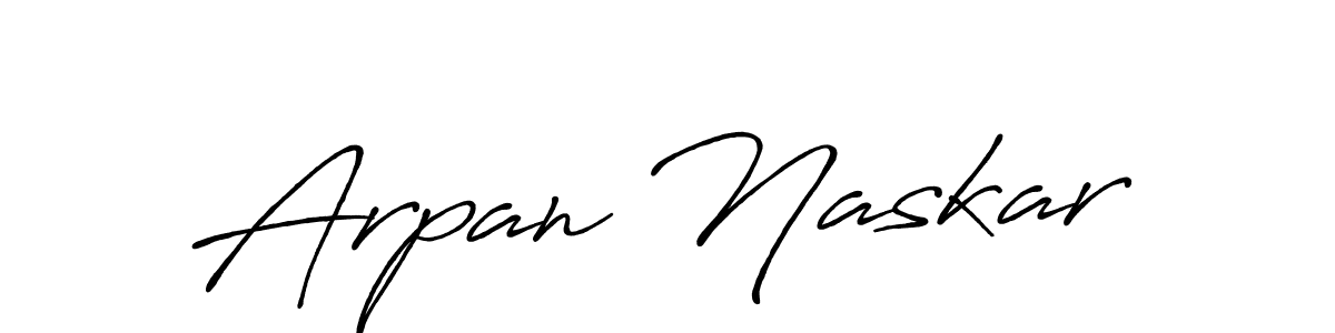 Use a signature maker to create a handwritten signature online. With this signature software, you can design (Antro_Vectra_Bolder) your own signature for name Arpan Naskar. Arpan Naskar signature style 7 images and pictures png