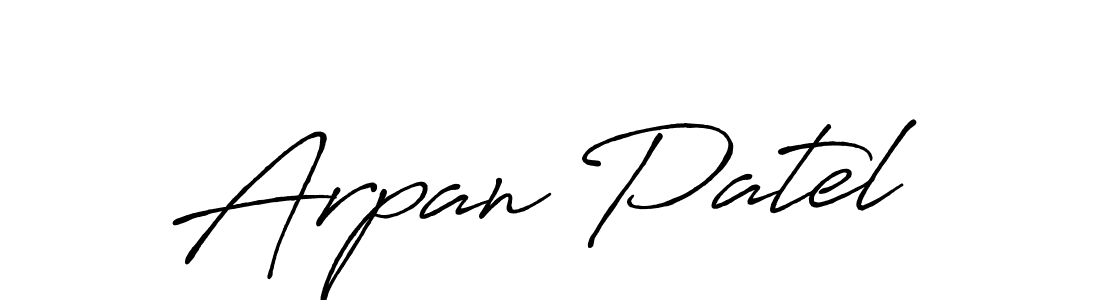 Similarly Antro_Vectra_Bolder is the best handwritten signature design. Signature creator online .You can use it as an online autograph creator for name Arpan Patel. Arpan Patel signature style 7 images and pictures png