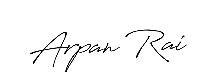 Arpan Rai stylish signature style. Best Handwritten Sign (Antro_Vectra_Bolder) for my name. Handwritten Signature Collection Ideas for my name Arpan Rai. Arpan Rai signature style 7 images and pictures png