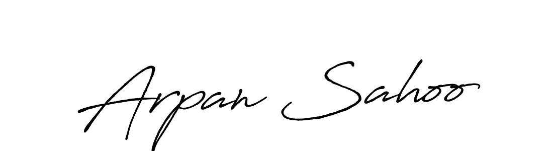 Design your own signature with our free online signature maker. With this signature software, you can create a handwritten (Antro_Vectra_Bolder) signature for name Arpan Sahoo. Arpan Sahoo signature style 7 images and pictures png