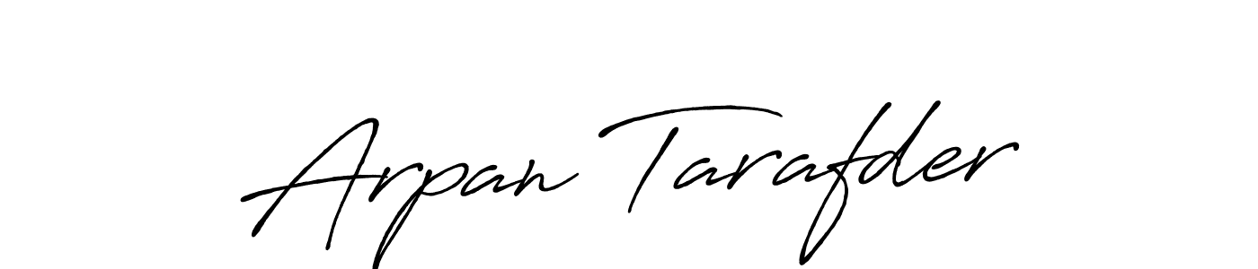 Create a beautiful signature design for name Arpan Tarafder. With this signature (Antro_Vectra_Bolder) fonts, you can make a handwritten signature for free. Arpan Tarafder signature style 7 images and pictures png