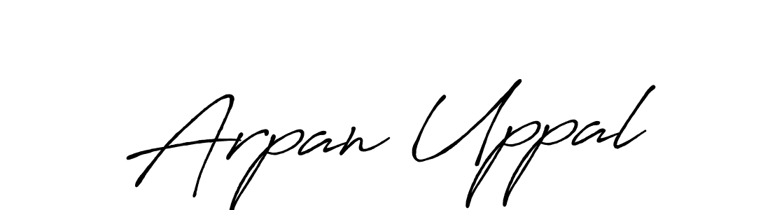 Make a short Arpan Uppal signature style. Manage your documents anywhere anytime using Antro_Vectra_Bolder. Create and add eSignatures, submit forms, share and send files easily. Arpan Uppal signature style 7 images and pictures png