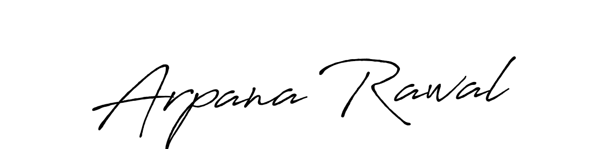 Make a beautiful signature design for name Arpana Rawal. With this signature (Antro_Vectra_Bolder) style, you can create a handwritten signature for free. Arpana Rawal signature style 7 images and pictures png