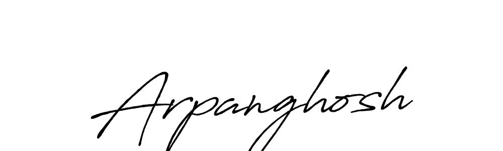 Use a signature maker to create a handwritten signature online. With this signature software, you can design (Antro_Vectra_Bolder) your own signature for name Arpanghosh. Arpanghosh signature style 7 images and pictures png