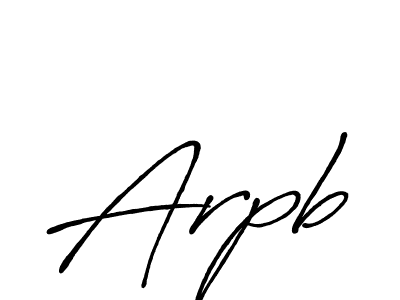 How to make Arpb signature? Antro_Vectra_Bolder is a professional autograph style. Create handwritten signature for Arpb name. Arpb signature style 7 images and pictures png