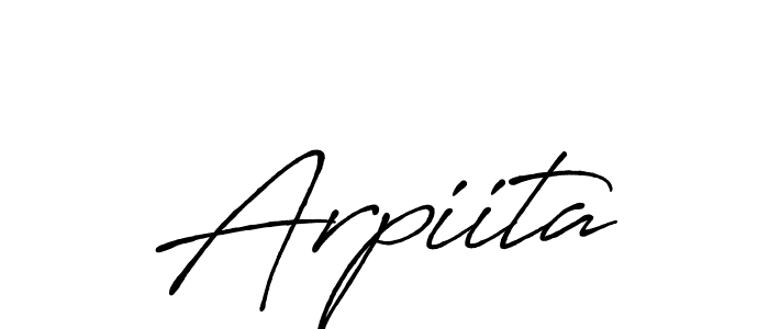 You can use this online signature creator to create a handwritten signature for the name Arpiita. This is the best online autograph maker. Arpiita signature style 7 images and pictures png