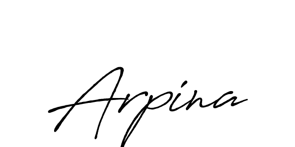 Also we have Arpina name is the best signature style. Create professional handwritten signature collection using Antro_Vectra_Bolder autograph style. Arpina signature style 7 images and pictures png