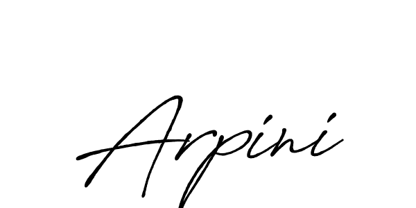 Design your own signature with our free online signature maker. With this signature software, you can create a handwritten (Antro_Vectra_Bolder) signature for name Arpini. Arpini signature style 7 images and pictures png