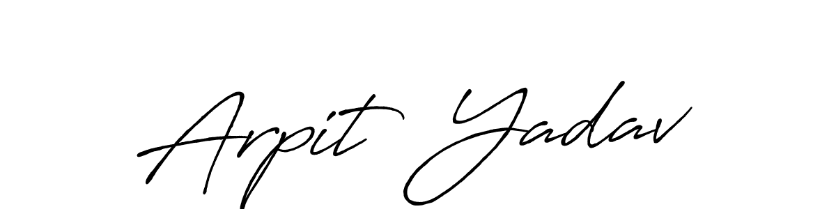 Also we have Arpit  Yadav name is the best signature style. Create professional handwritten signature collection using Antro_Vectra_Bolder autograph style. Arpit  Yadav signature style 7 images and pictures png