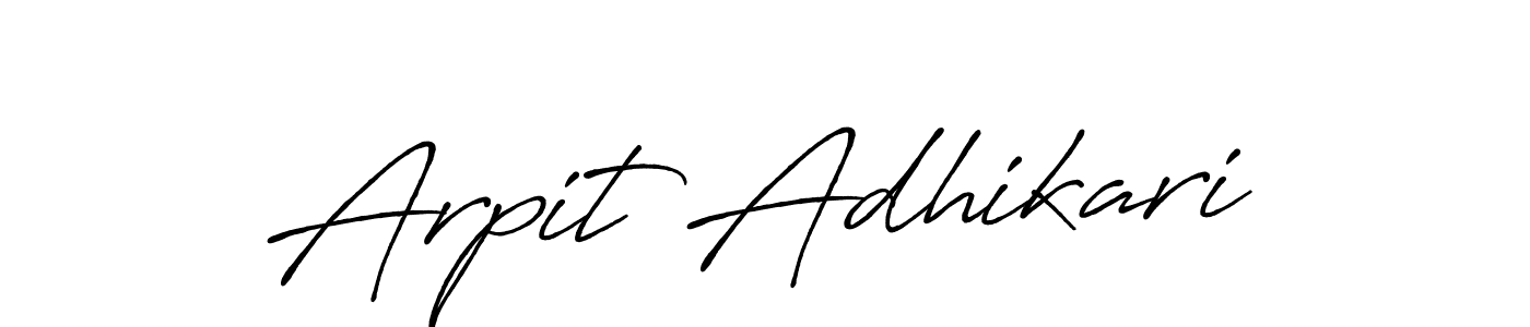 Make a beautiful signature design for name Arpit Adhikari. Use this online signature maker to create a handwritten signature for free. Arpit Adhikari signature style 7 images and pictures png