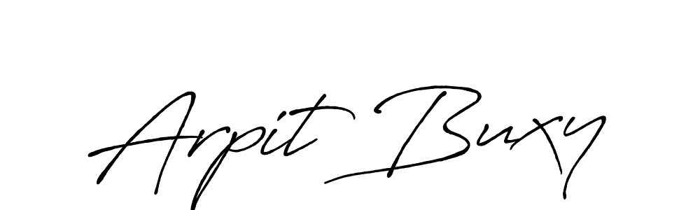 Also we have Arpit Buxy name is the best signature style. Create professional handwritten signature collection using Antro_Vectra_Bolder autograph style. Arpit Buxy signature style 7 images and pictures png