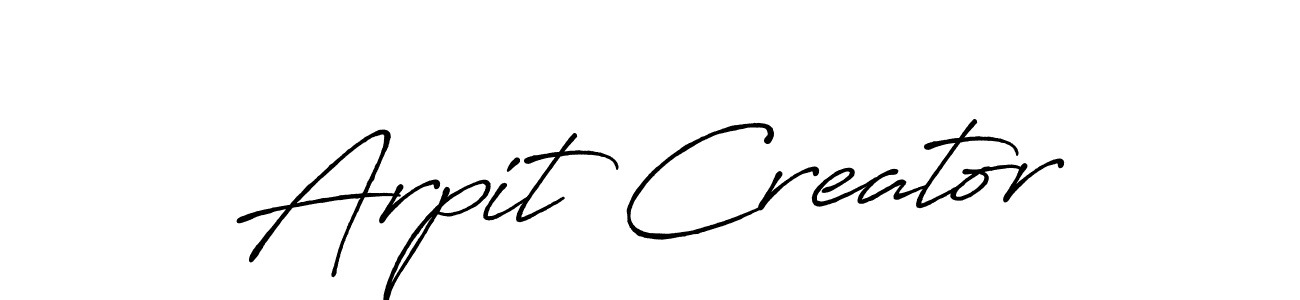 Make a beautiful signature design for name Arpit Creator. Use this online signature maker to create a handwritten signature for free. Arpit Creator signature style 7 images and pictures png