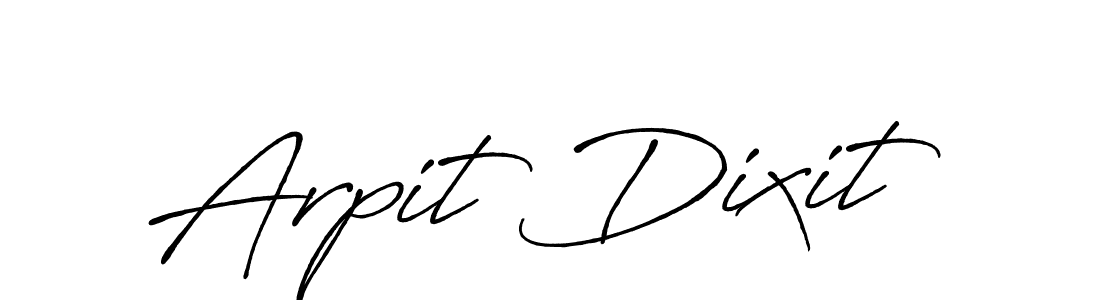 How to make Arpit Dixit name signature. Use Antro_Vectra_Bolder style for creating short signs online. This is the latest handwritten sign. Arpit Dixit signature style 7 images and pictures png