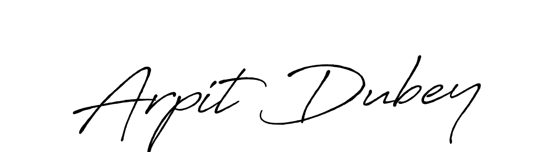Also we have Arpit Dubey name is the best signature style. Create professional handwritten signature collection using Antro_Vectra_Bolder autograph style. Arpit Dubey signature style 7 images and pictures png