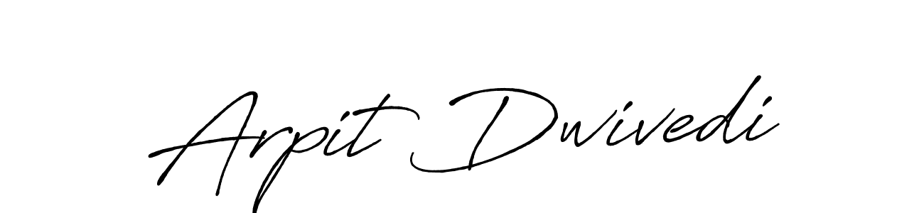 Create a beautiful signature design for name Arpit Dwivedi. With this signature (Antro_Vectra_Bolder) fonts, you can make a handwritten signature for free. Arpit Dwivedi signature style 7 images and pictures png