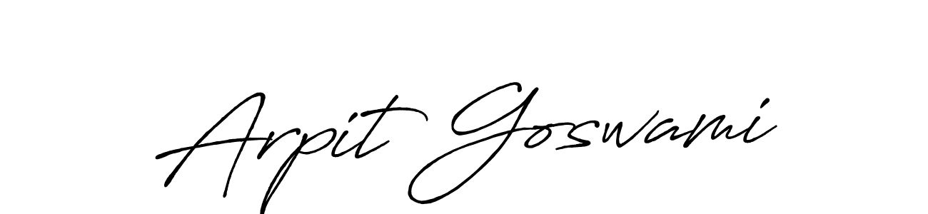 Arpit Goswami stylish signature style. Best Handwritten Sign (Antro_Vectra_Bolder) for my name. Handwritten Signature Collection Ideas for my name Arpit Goswami. Arpit Goswami signature style 7 images and pictures png