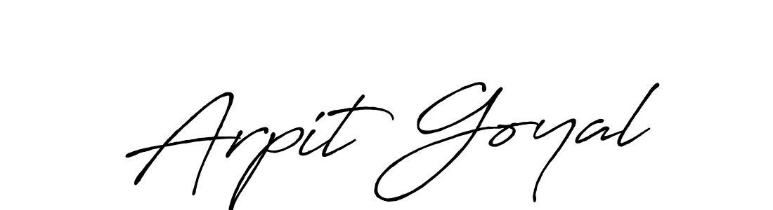 How to make Arpit Goyal signature? Antro_Vectra_Bolder is a professional autograph style. Create handwritten signature for Arpit Goyal name. Arpit Goyal signature style 7 images and pictures png