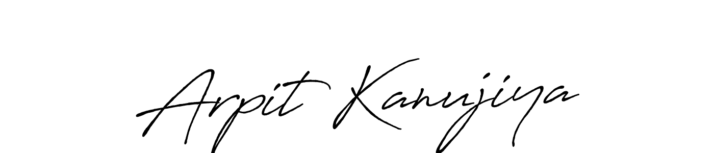 How to make Arpit Kanujiya signature? Antro_Vectra_Bolder is a professional autograph style. Create handwritten signature for Arpit Kanujiya name. Arpit Kanujiya signature style 7 images and pictures png