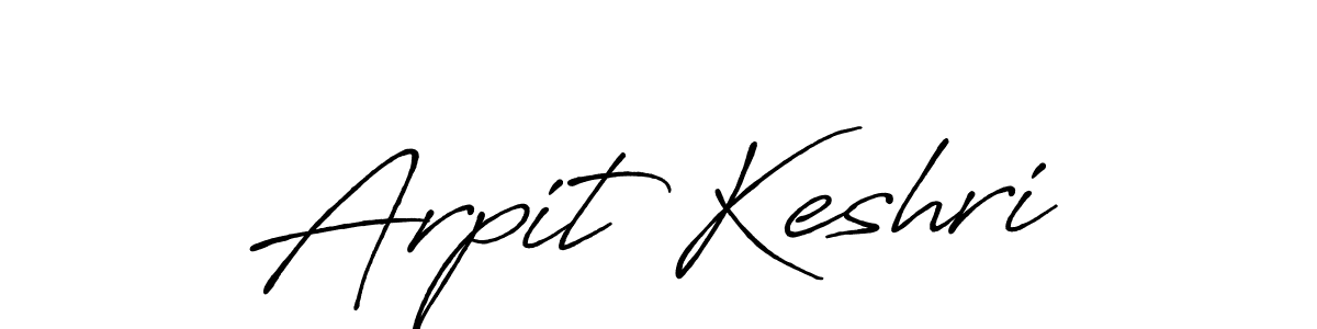Make a beautiful signature design for name Arpit Keshri. With this signature (Antro_Vectra_Bolder) style, you can create a handwritten signature for free. Arpit Keshri signature style 7 images and pictures png