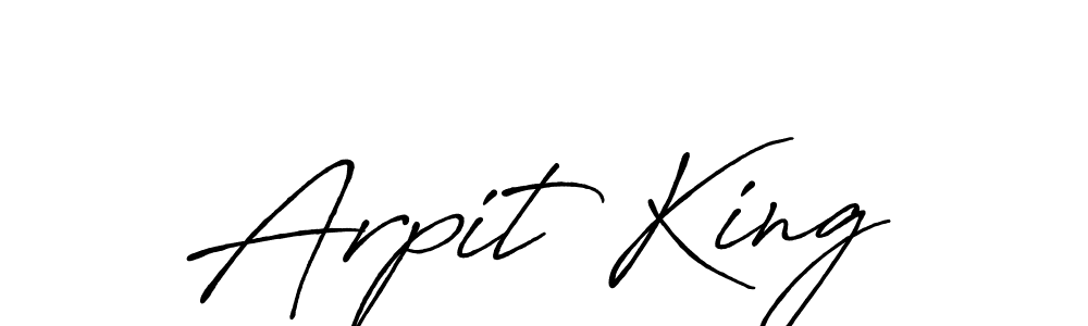 Here are the top 10 professional signature styles for the name Arpit King. These are the best autograph styles you can use for your name. Arpit King signature style 7 images and pictures png