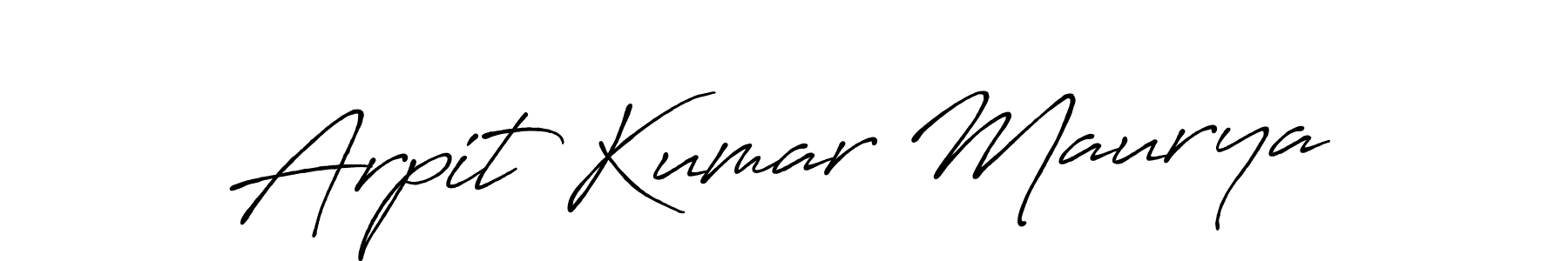 Antro_Vectra_Bolder is a professional signature style that is perfect for those who want to add a touch of class to their signature. It is also a great choice for those who want to make their signature more unique. Get Arpit Kumar Maurya name to fancy signature for free. Arpit Kumar Maurya signature style 7 images and pictures png