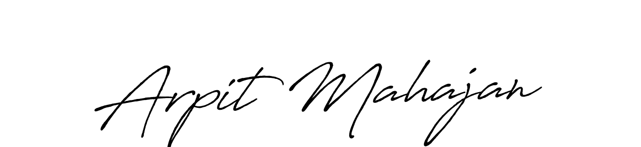 Use a signature maker to create a handwritten signature online. With this signature software, you can design (Antro_Vectra_Bolder) your own signature for name Arpit Mahajan. Arpit Mahajan signature style 7 images and pictures png