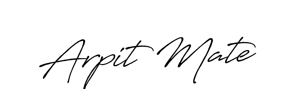 You should practise on your own different ways (Antro_Vectra_Bolder) to write your name (Arpit Mate) in signature. don't let someone else do it for you. Arpit Mate signature style 7 images and pictures png