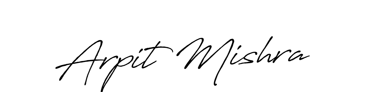 Use a signature maker to create a handwritten signature online. With this signature software, you can design (Antro_Vectra_Bolder) your own signature for name Arpit Mishra. Arpit Mishra signature style 7 images and pictures png